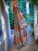 Load image into Gallery viewer, Bohemian Kaleidoscope Anarkali Jacket Set
