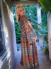 Load image into Gallery viewer, Bohemian Kaleidoscope Anarkali Jacket Set
