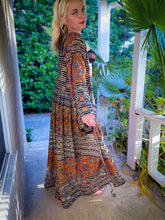 Load image into Gallery viewer, Bohemian Kaleidoscope Anarkali Jacket Set
