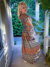 Load image into Gallery viewer, Bohemian Kaleidoscope Anarkali Jacket Set
