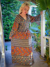 Load image into Gallery viewer, Bohemian Kaleidoscope Anarkali Jacket Set
