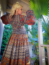 Load image into Gallery viewer, Bohemian Kaleidoscope Anarkali Jacket Set
