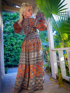 Bohemian Kaleidoscope Anarkali Jacket Set