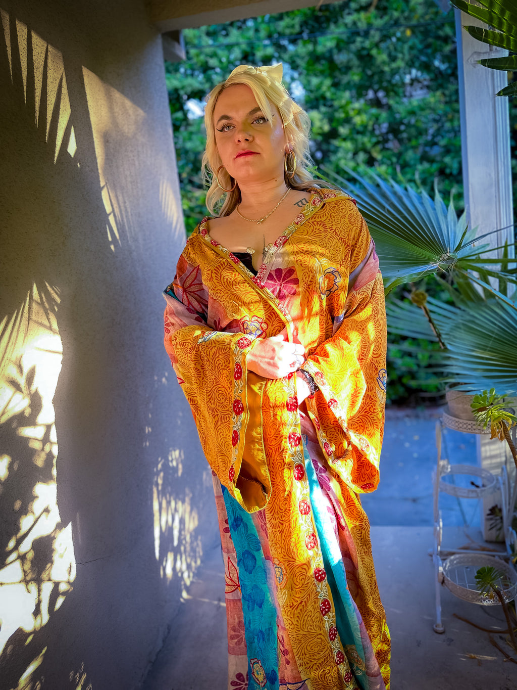 Sunset Sorceress Hooded Kimono