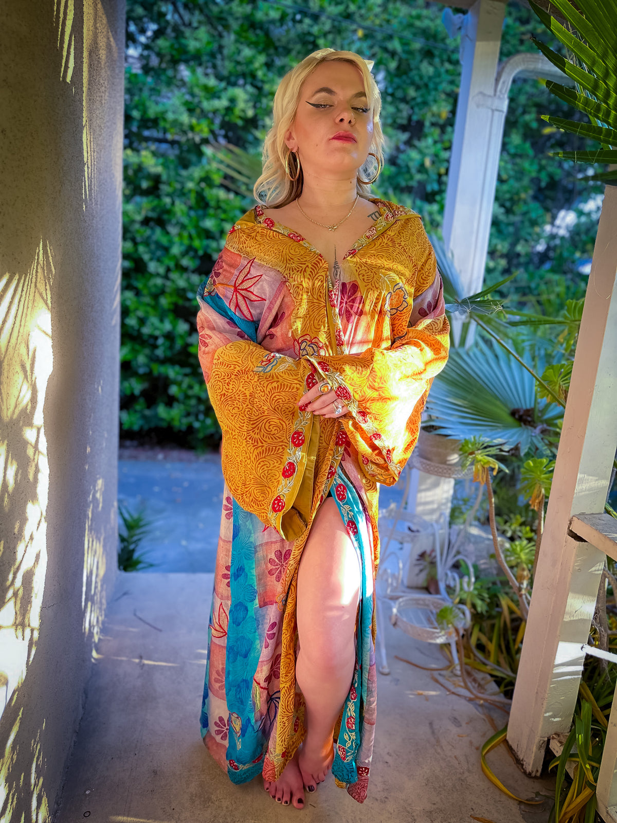 Sunset Sorceress Hooded Kimono