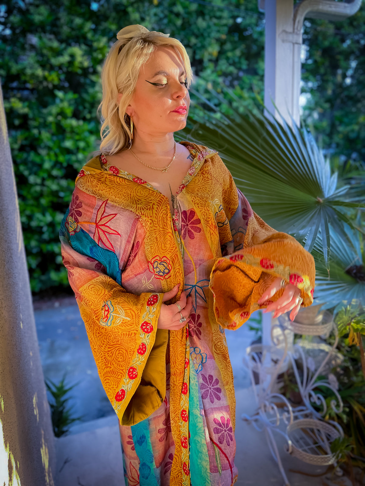 Sunset Sorceress Hooded Kimono
