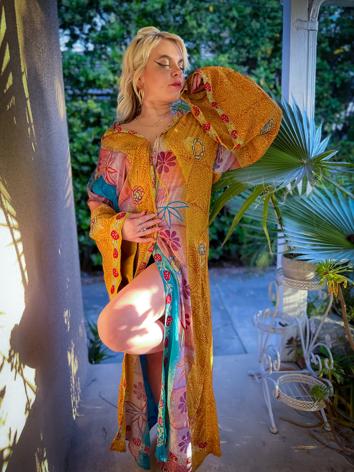 Sunset Sorceress Hooded Kimono