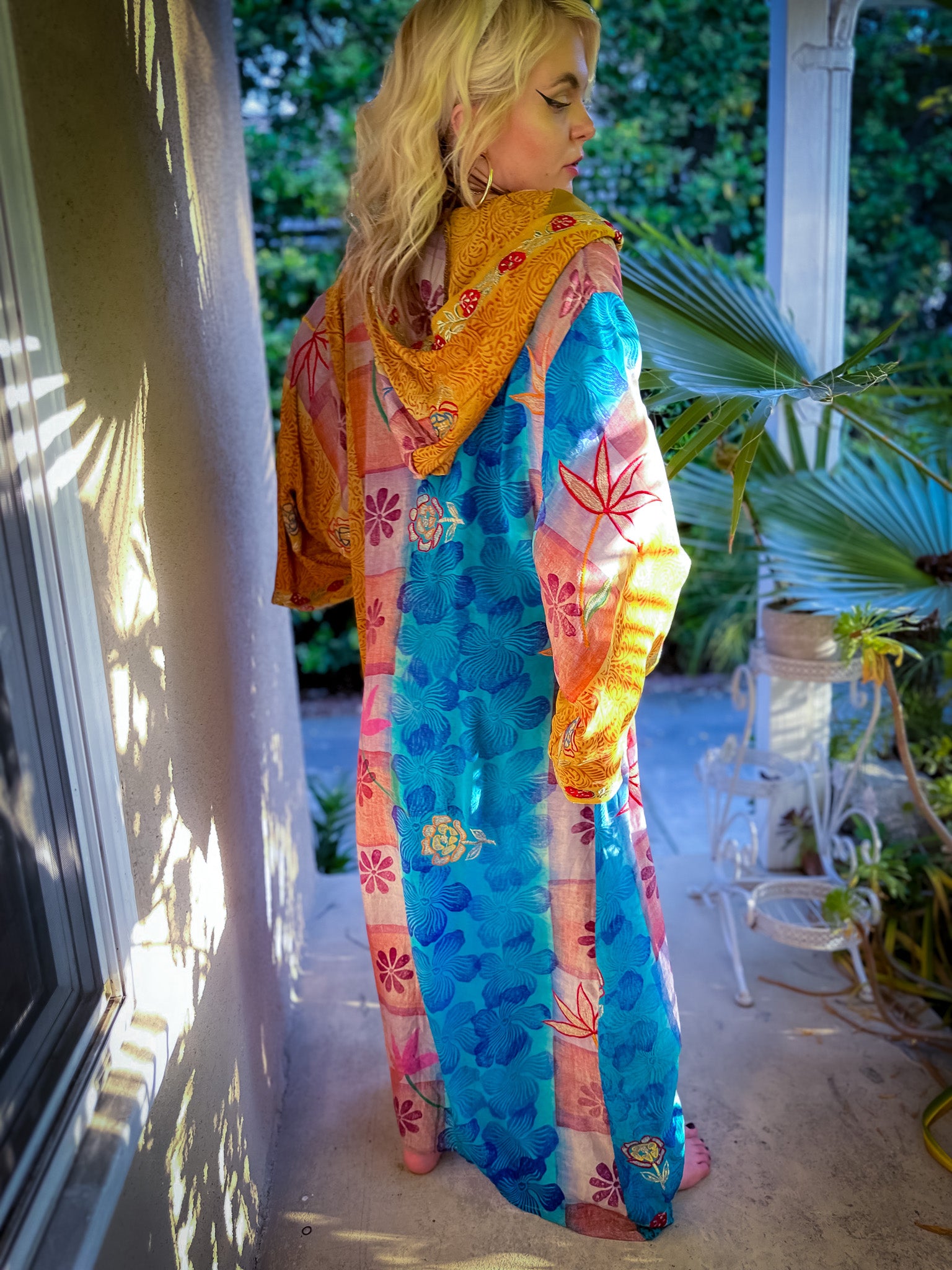 Sunset Sorceress Hooded Kimono