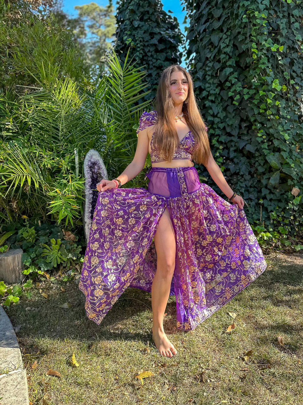 Golden Amethyst Goddess Set