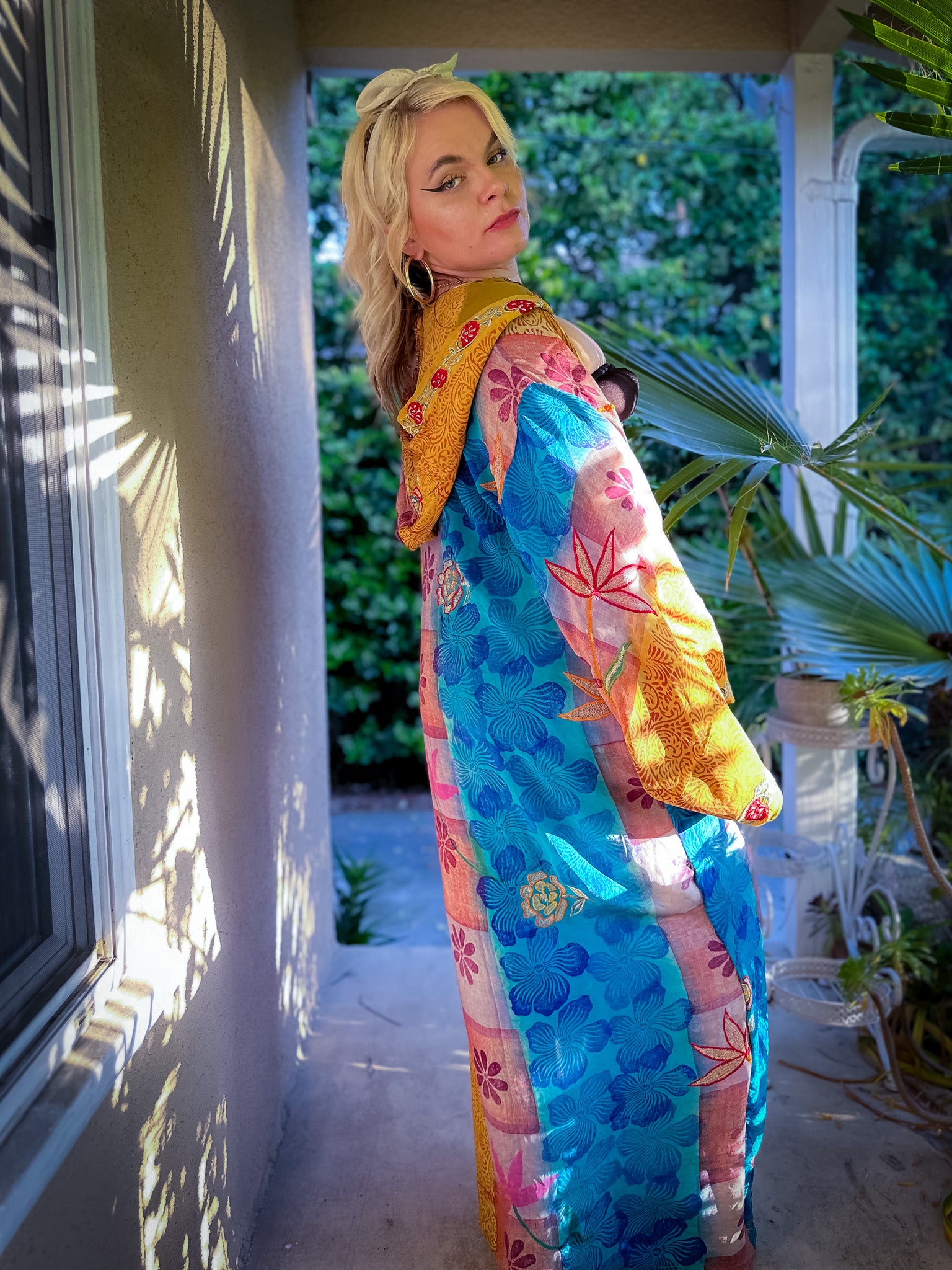 Sunset Sorceress Hooded Kimono