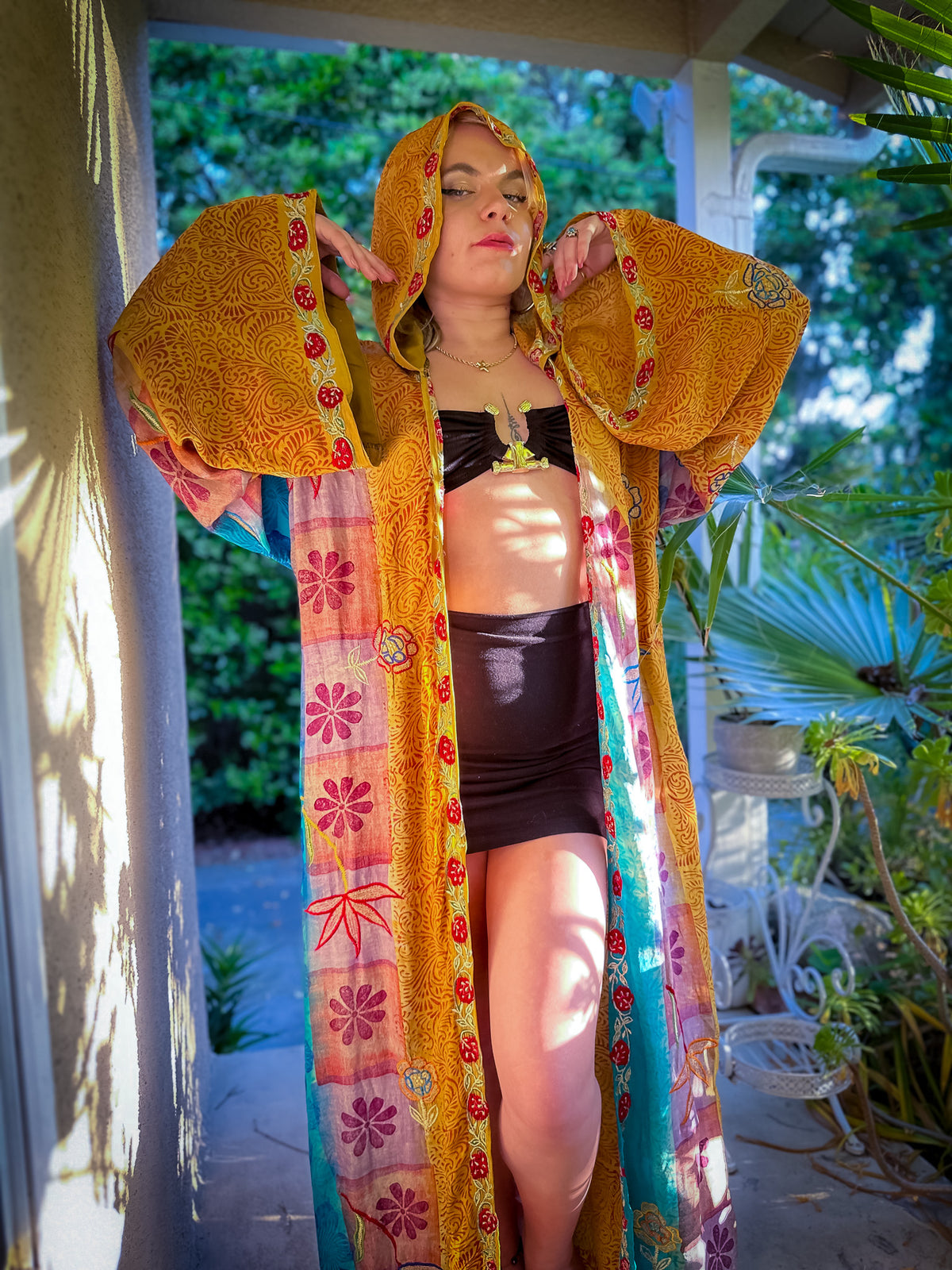 Sunset Sorceress Hooded Kimono