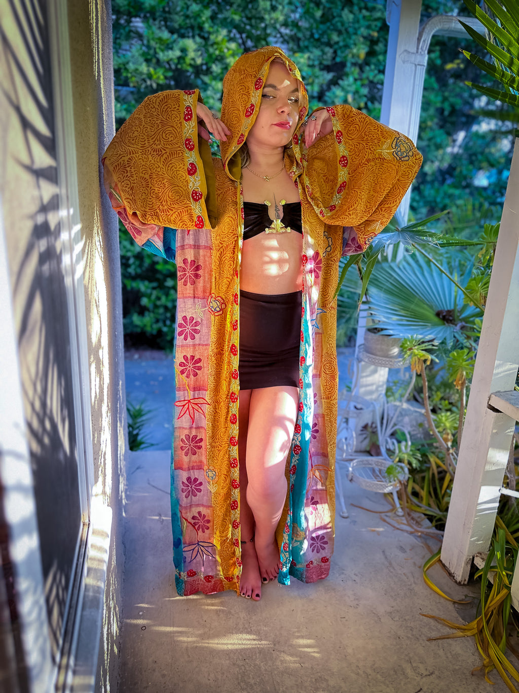 Sunset Sorceress Hooded Kimono