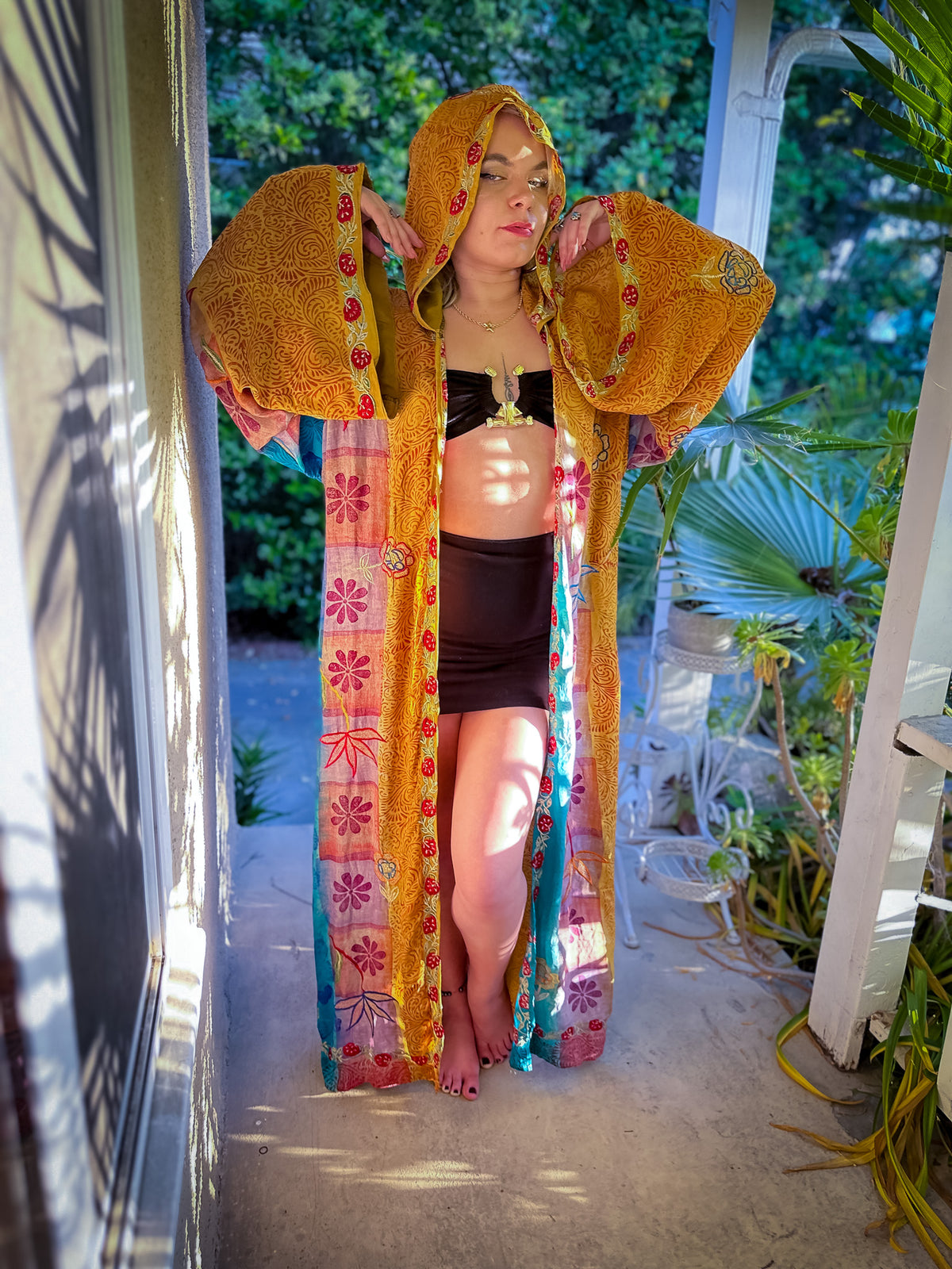 Sunset Sorceress Hooded Kimono