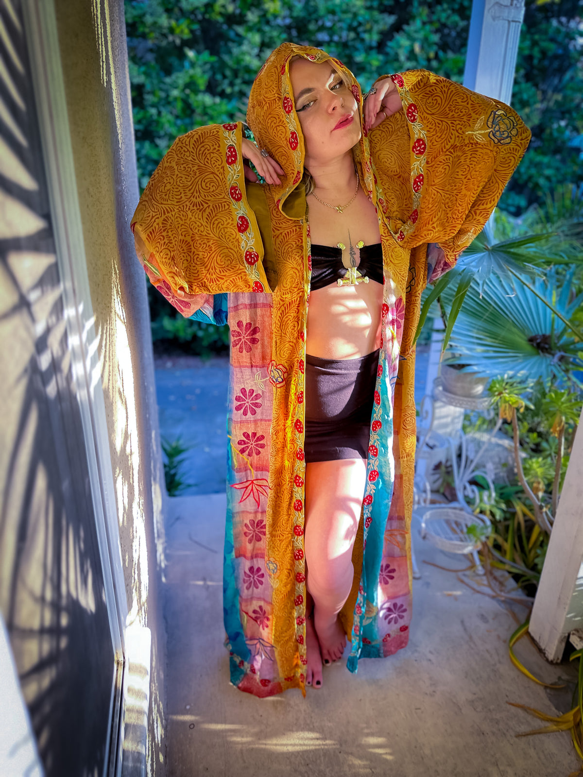Sunset Sorceress Hooded Kimono