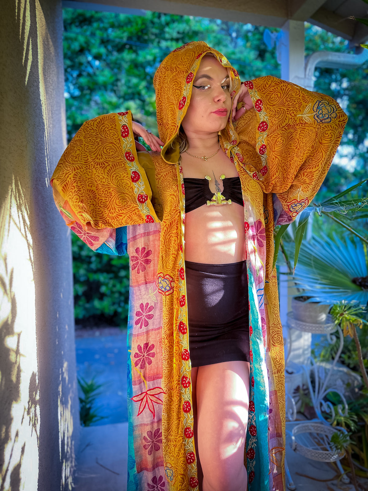 Sunset Sorceress Hooded Kimono