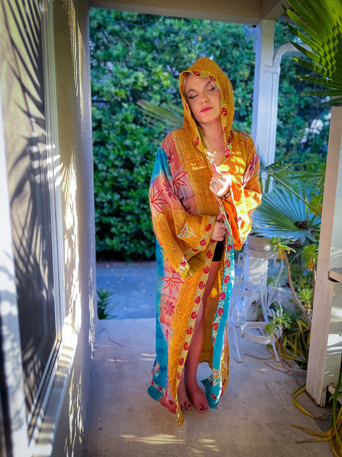 Sunset Sorceress Hooded Kimono