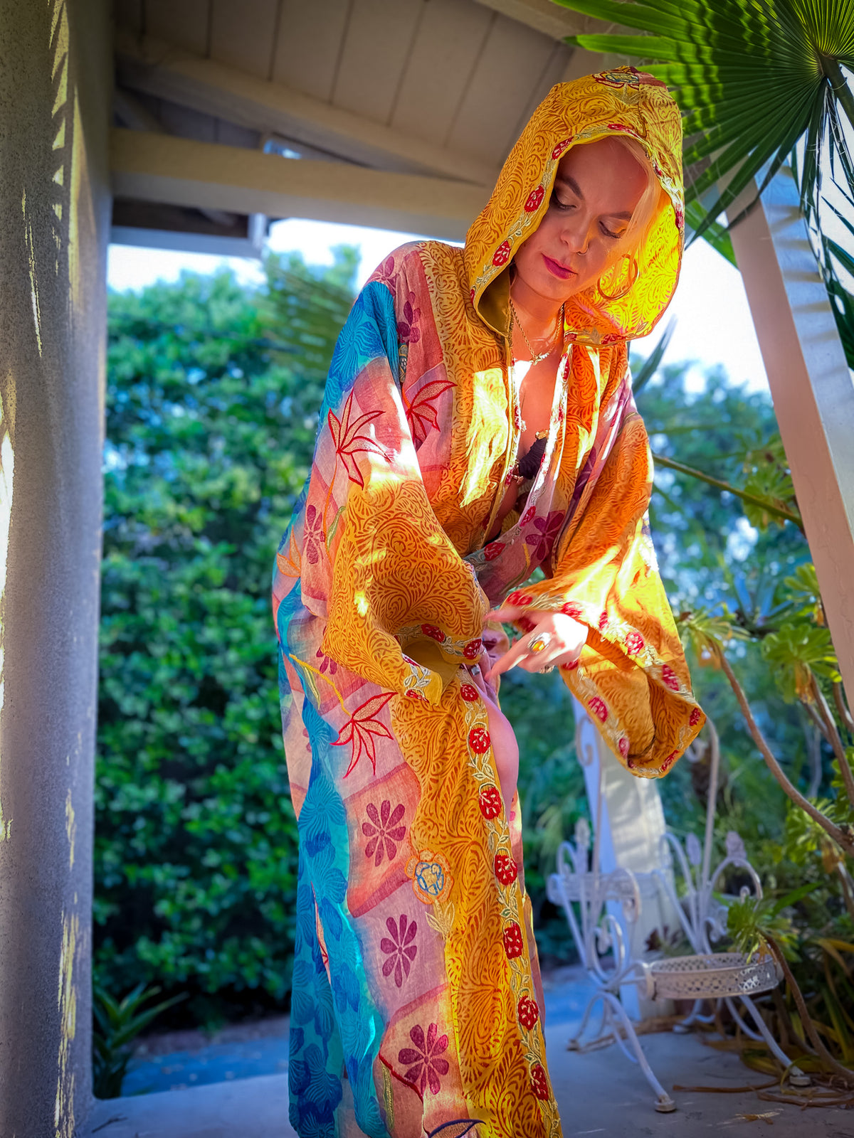Sunset Sorceress Hooded Kimono