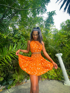 Sun Goddess Micro Mini Skirt Set