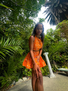 Sun Goddess Micro Mini Skirt Set