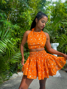 Sun Goddess Micro Mini Skirt Set