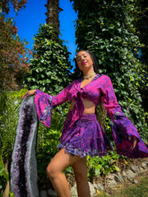 Load image into Gallery viewer, Cosmic Lilies Micro Mini Skirt Set
