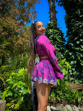 Load image into Gallery viewer, Cosmic Lilies Micro Mini Skirt Set
