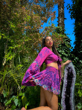 Load image into Gallery viewer, Cosmic Lilies Micro Mini Skirt Set
