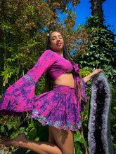 Load image into Gallery viewer, Cosmic Lilies Micro Mini Skirt Set
