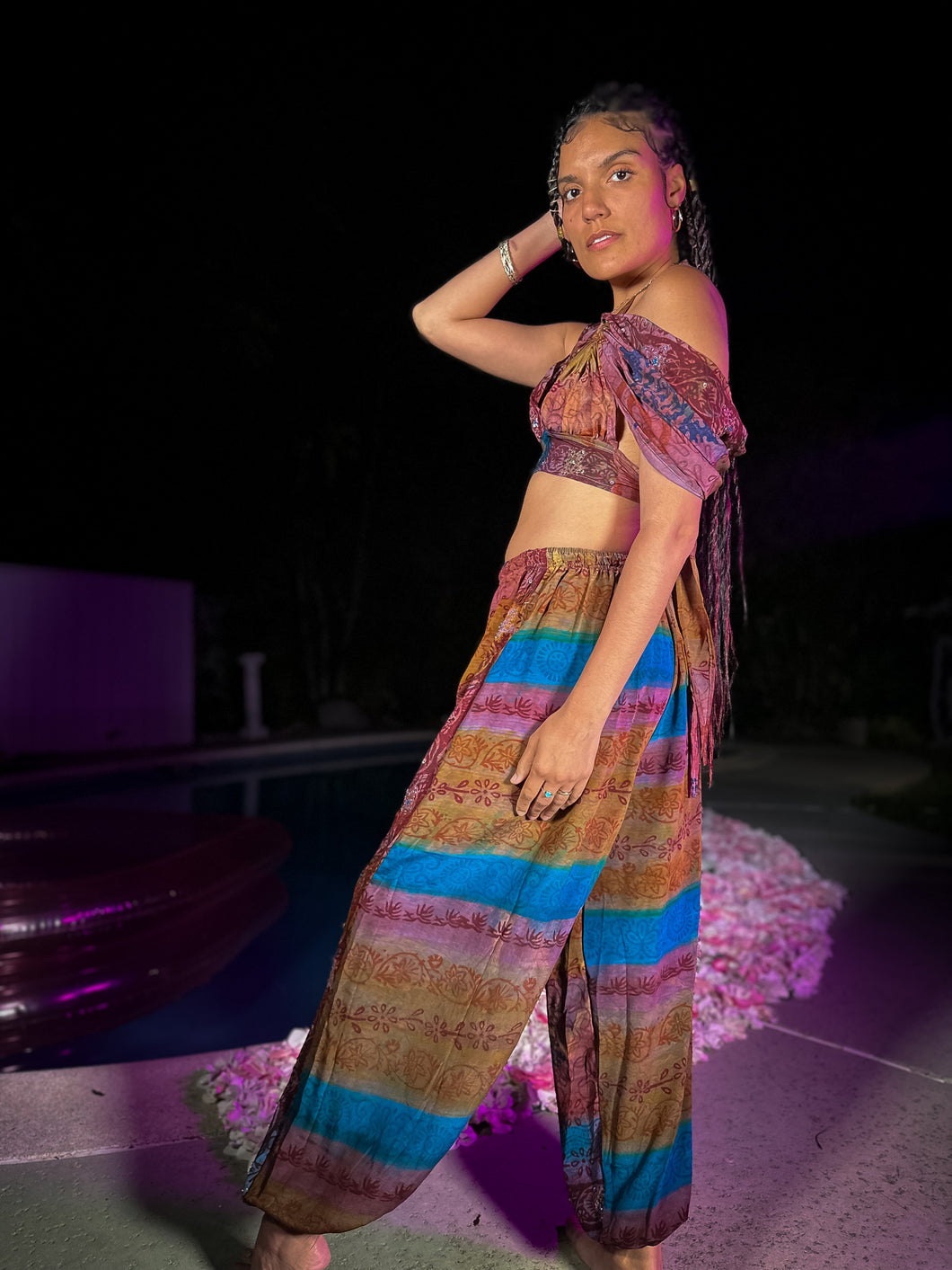 Bohemian Rainbow Jasmine Set (NO SLIT)