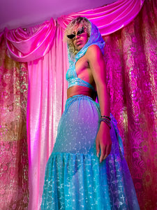 Diamond Skies Sharara Pants Set