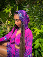Load image into Gallery viewer, Cosmic Lilies Micro Mini Skirt Set
