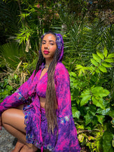 Load image into Gallery viewer, Cosmic Lilies Micro Mini Skirt Set
