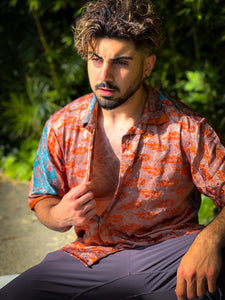 Tangerine Dream Button-Up Shirt