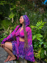 Load image into Gallery viewer, Cosmic Lilies Micro Mini Skirt Set
