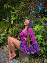 Load image into Gallery viewer, Cosmic Lilies Micro Mini Skirt Set
