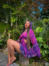 Load image into Gallery viewer, Cosmic Lilies Micro Mini Skirt Set
