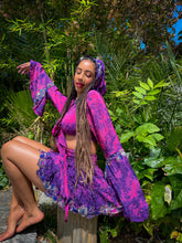 Load image into Gallery viewer, Cosmic Lilies Micro Mini Skirt Set
