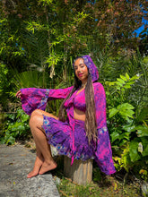 Load image into Gallery viewer, Cosmic Lilies Micro Mini Skirt Set
