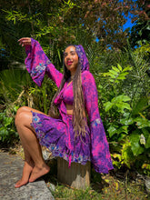 Load image into Gallery viewer, Cosmic Lilies Micro Mini Skirt Set
