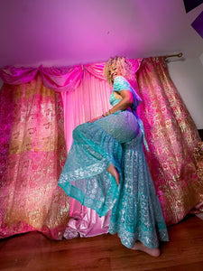 Diamond Skies Sharara Pants Set
