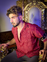 Load image into Gallery viewer, Rosa Negra Button-Up Shirt
