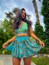 Load image into Gallery viewer, Golden Jasmine Paisley Micro Mini Skirt Set
