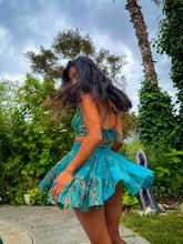 Load image into Gallery viewer, Golden Jasmine Paisley Micro Mini Skirt Set
