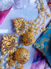 Load image into Gallery viewer, Hair Hanging Chain Jhumkas Earrings
