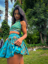 Load image into Gallery viewer, Golden Jasmine Paisley Micro Mini Skirt Set
