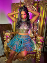 Load image into Gallery viewer, Golden Midnight Micro Mini Skirt Set
