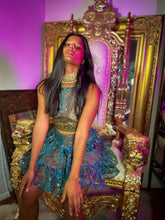 Load image into Gallery viewer, Golden Midnight Micro Mini Skirt Set
