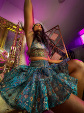 Load image into Gallery viewer, Golden Midnight Micro Mini Skirt Set
