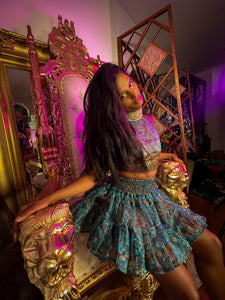 Golden Midnight Micro Mini Skirt Set