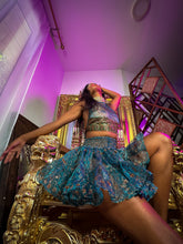 Load image into Gallery viewer, Golden Midnight Micro Mini Skirt Set
